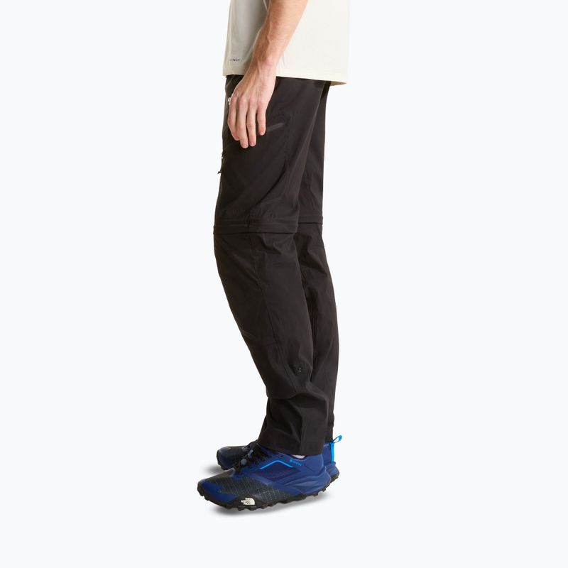Pantaloni da trekking da uomo The North Face Exploration Regular Tapered Convertible tnf black 4