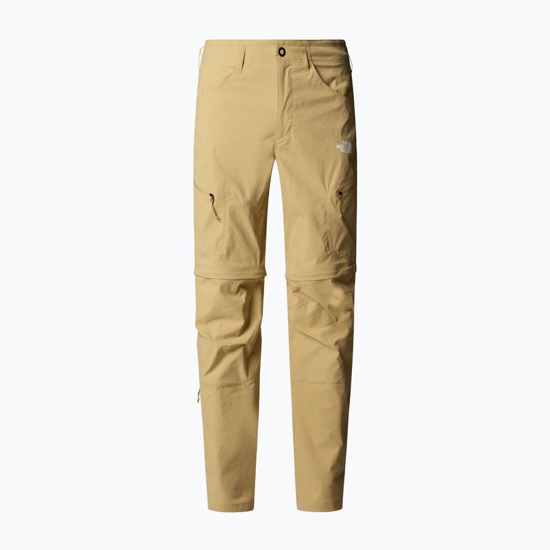 Pantaloni da trekking da uomo The North Face Exploration Regular Tapered Convertible khaki stone 4