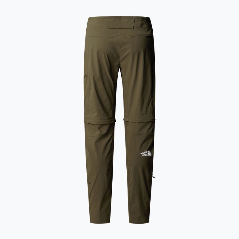 Pantaloni da trekking da uomo The North Face Exploration Regular Tapered Convertible taupe green 6