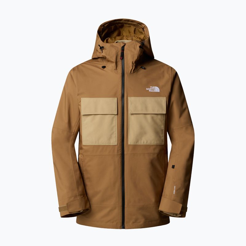 Giacca da snowboard da uomo The North Face Fourbarrel Triclimate utility brown/khaki 6