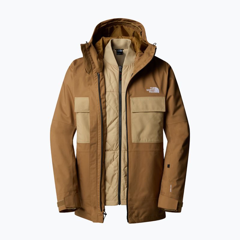 Giacca da snowboard da uomo The North Face Fourbarrel Triclimate utility brown/khaki 8