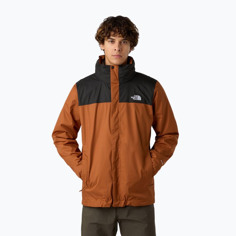 Giacca 3-in-1 da uomo The North Face Evolve II Triclimate burnt umber/asphalt grey 11