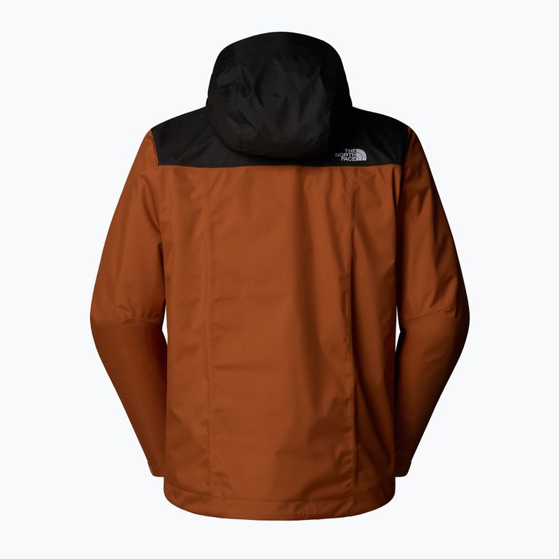 Giacca 3-in-1 da uomo The North Face Evolve II Triclimate burnt umber/asphalt grey 7
