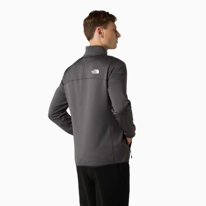 Felpa da uomo The North Face Crest Fz grigio antracite/nero 3