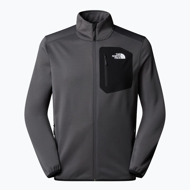 Felpa da uomo The North Face Crest Fz grigio antracite/nero 4