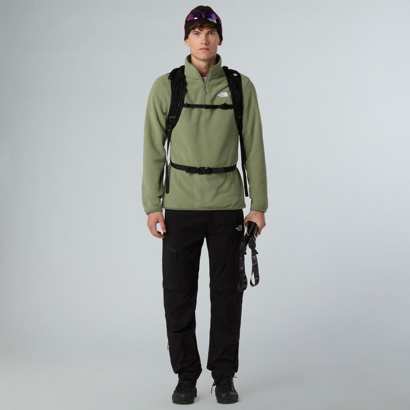 Felpa in pile da uomo The North Face Glacier Fleece 1/4 Zip spalla in nebbia 2