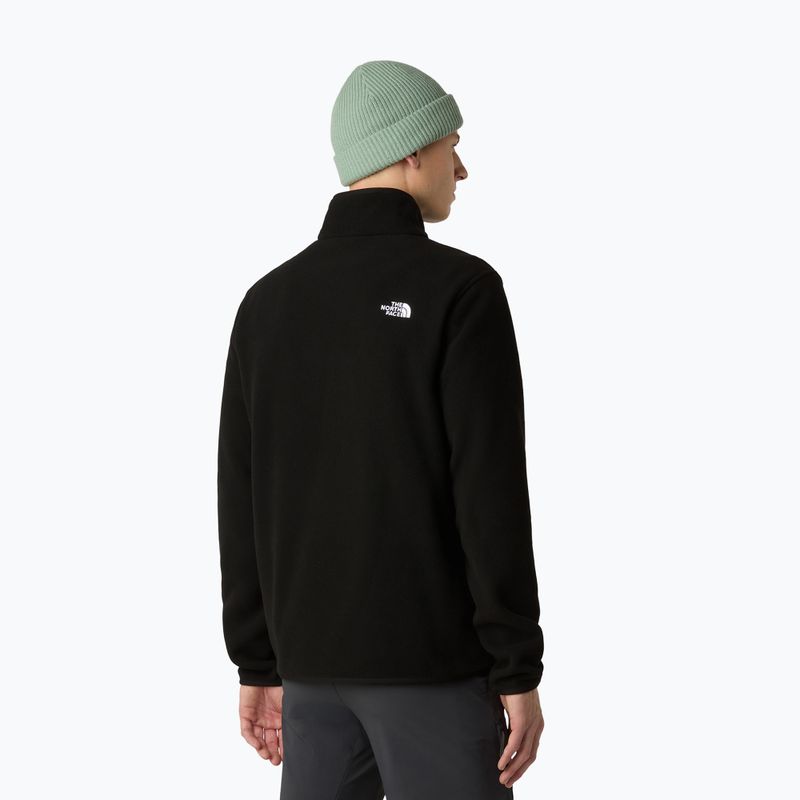 Felpa in pile da uomo The North Face Glacier Fleece 1/4 Zip nero 2
