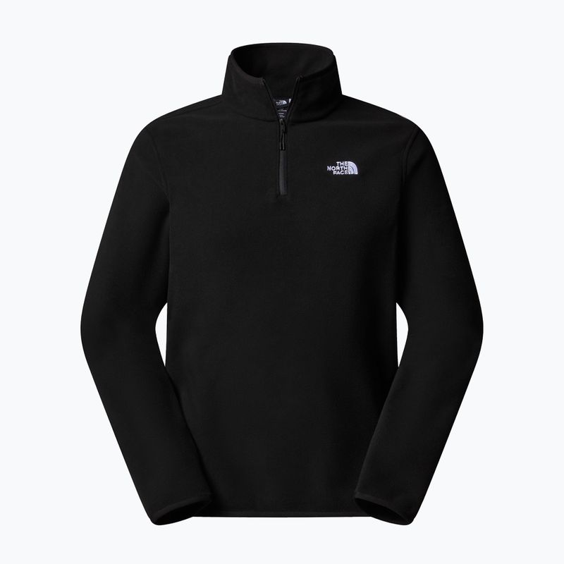 Felpa in pile da uomo The North Face Glacier Fleece 1/4 Zip nero 3