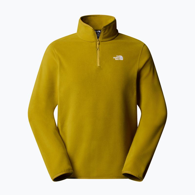 Felpa The North Face Glacier Fleece 1/4 Zip deep dijon da uomo 4