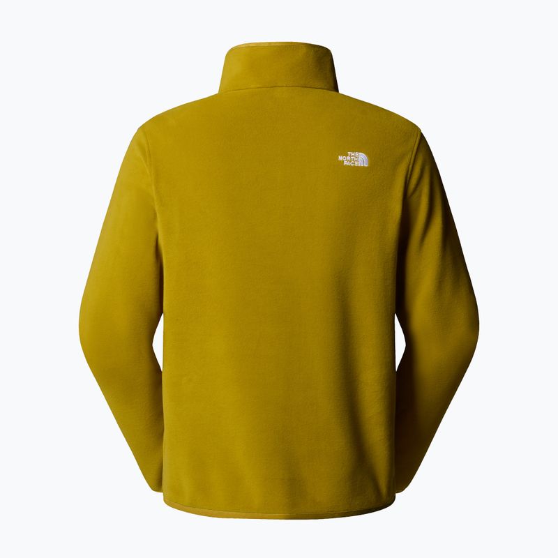 Felpa The North Face Glacier Fleece 1/4 Zip deep dijon da uomo 5