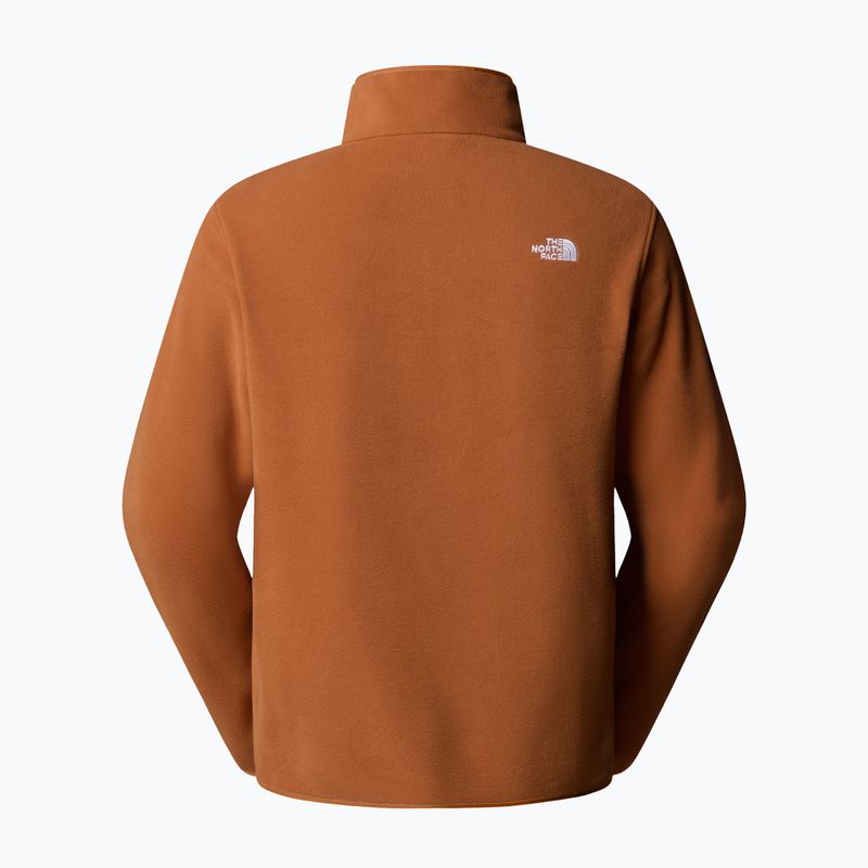 Felpa in pile da uomo The North Face Glacier Fleece 1/4 Zip Burnt umber 5