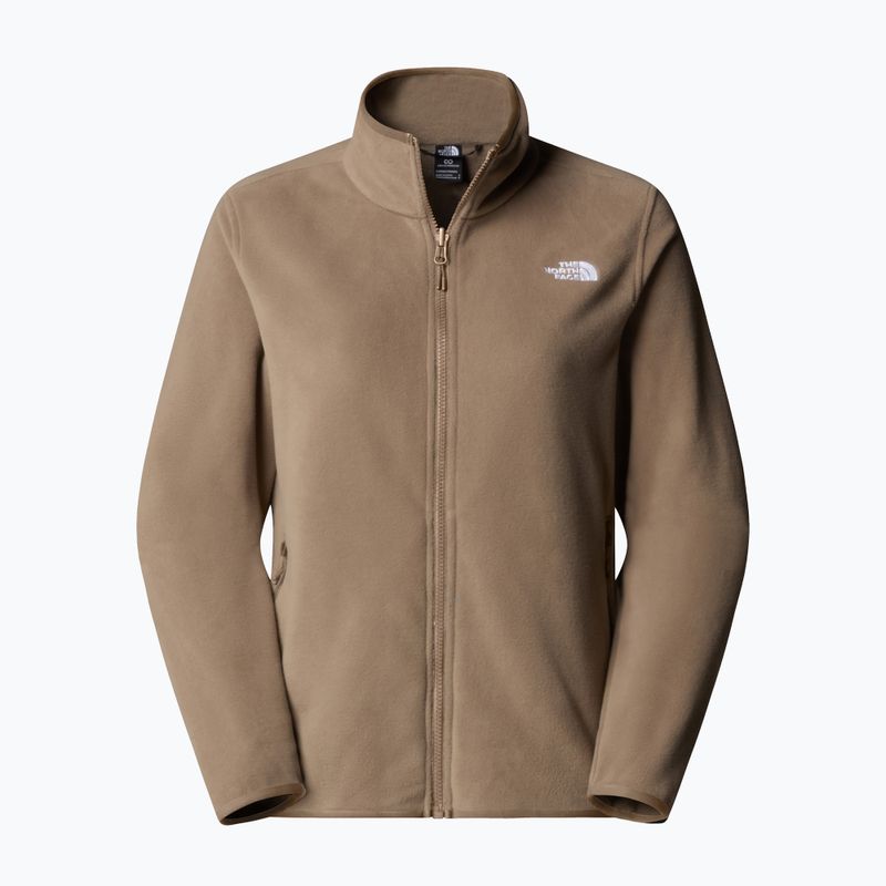 Felpa in pile da donna The North Face Glacier Fleece marrone moka 5