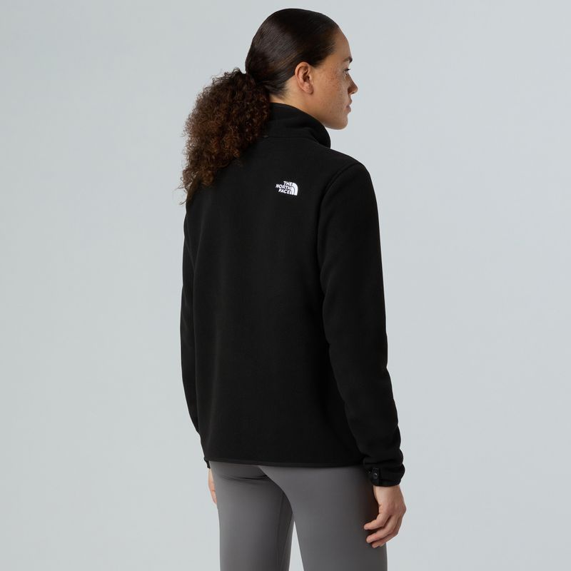 Felpa in pile da donna The North Face Glacier Fleece nero 3