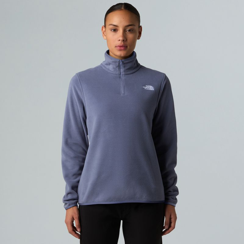 Felpa in pile da donna The North Face Glacier Fleece 1/4 Zip twilight galaxy