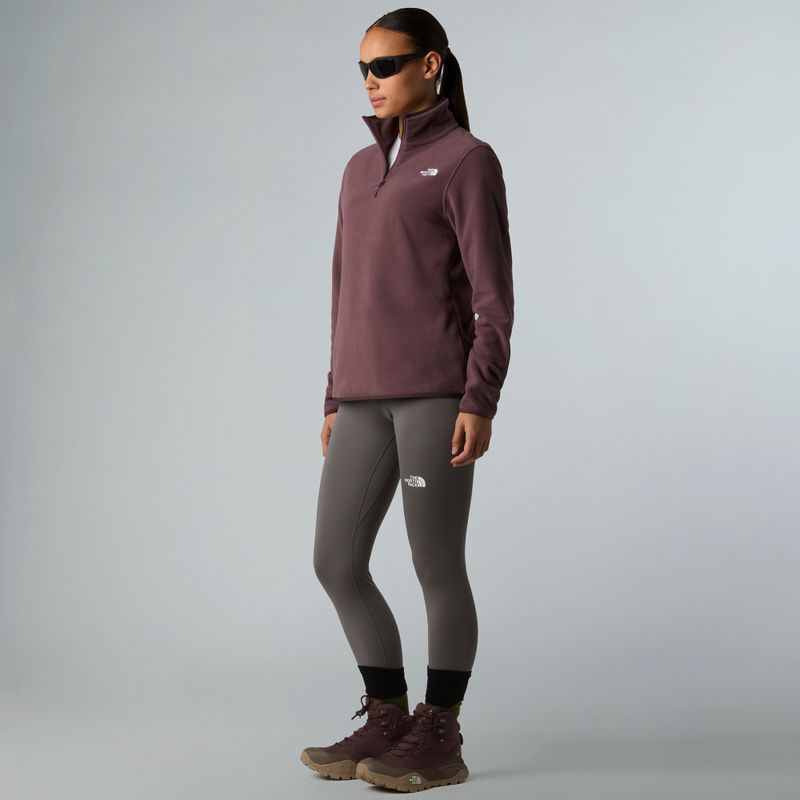 Felpa in pile da donna The North Face Glacier Fleece 1/4 Zip quarzo fulvo 2