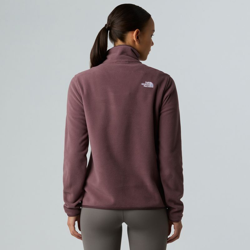 Felpa in pile da donna The North Face Glacier Fleece 1/4 Zip quarzo fulvo 3