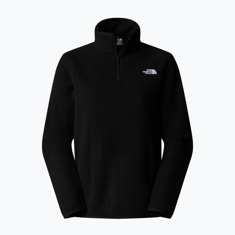 Felpa da donna in pile The North Face Glacier Fleece 1/4 Zip nero 4