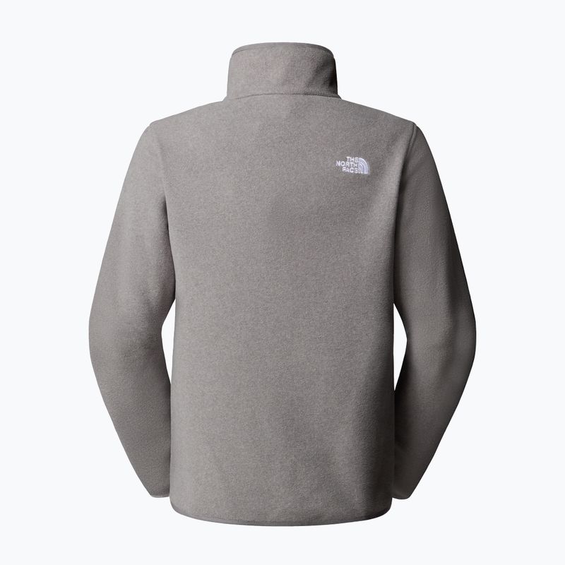 Felpa in pile da donna The North Face Glacier Fleece 1/4 Zip mid grey heather 5