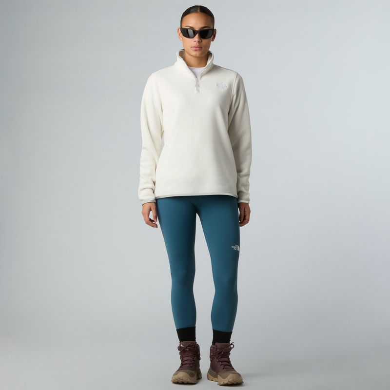 Felpa in pile da donna The North Face Glacier Fleece 1/4 Zip bianco dune 2