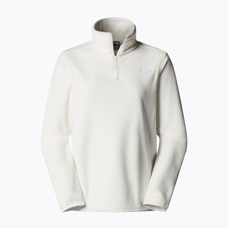 Felpa in pile da donna The North Face Glacier Fleece 1/4 Zip bianco dune 4