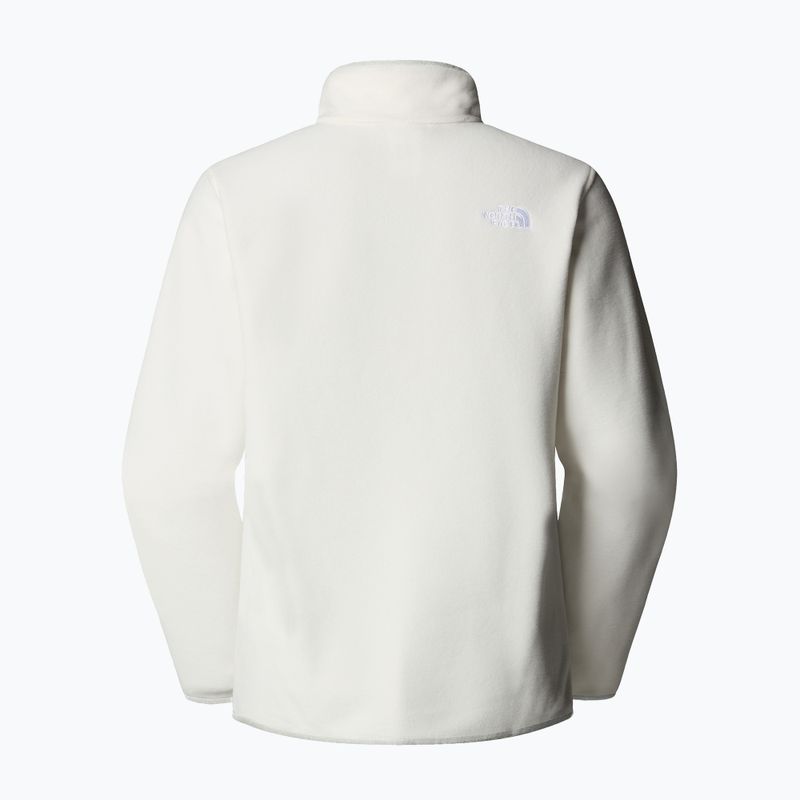 Felpa in pile da donna The North Face Glacier Fleece 1/4 Zip bianco dune 5