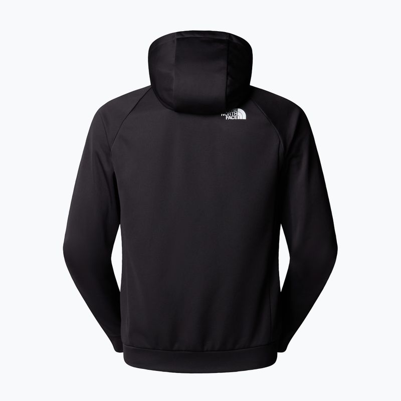 Felpa da uomo The North Face Reaxion 2.0 Hooded Full Zip nero heather 6