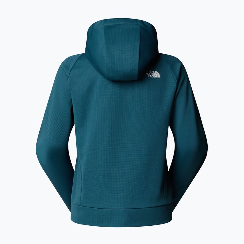 Felpa donna The North Face Reaxion 2.0 con cappuccio e zip integrale space dark heather 6