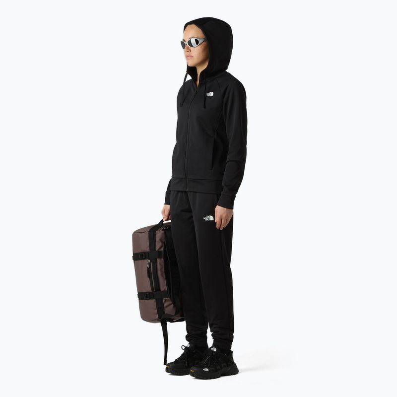 Felpa donna The North Face Reaxion 2.0 con cappuccio e zip integrale black heather 2