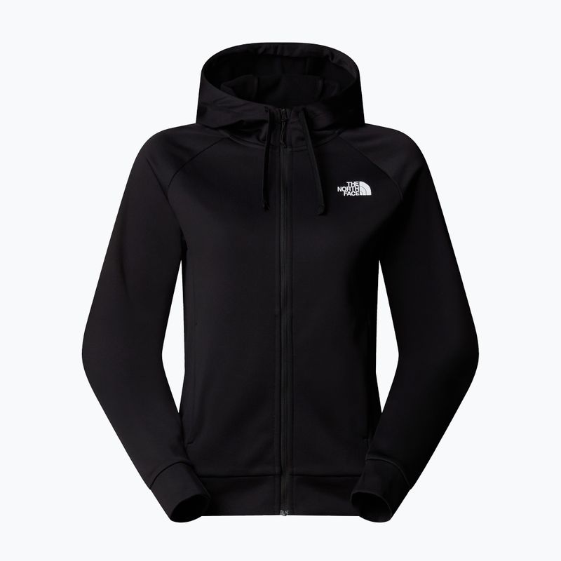 Felpa donna The North Face Reaxion 2.0 con cappuccio e zip integrale black heather 5