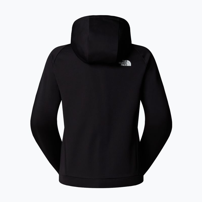 Felpa donna The North Face Reaxion 2.0 con cappuccio e zip integrale black heather 6