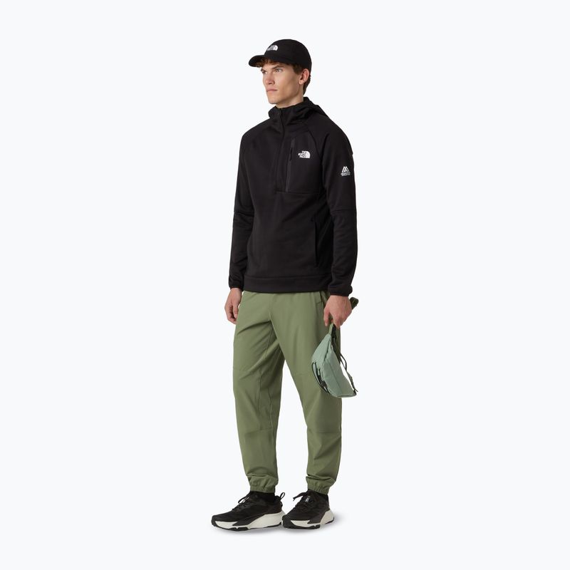Felpa da uomo The North Face Mountain Athletics Fleece con cappuccio e zip 1/4 nera 2