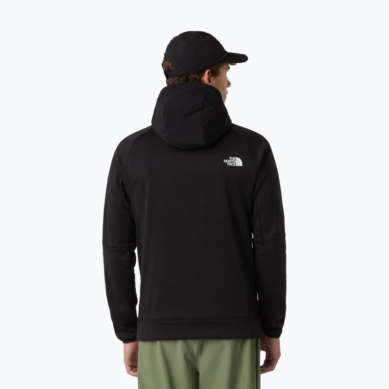 Felpa da uomo The North Face Mountain Athletics Fleece con cappuccio e zip 1/4 nera 3