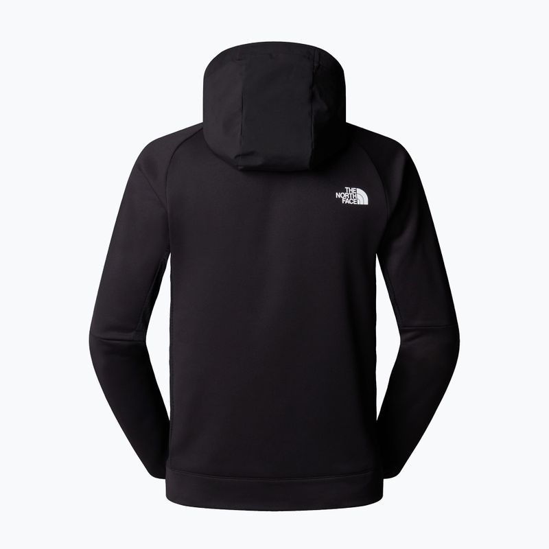 Felpa da uomo The North Face Mountain Athletics Fleece con cappuccio e zip 1/4 nera 5
