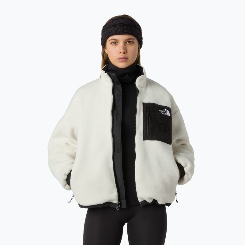 Giacca donna The North Face Yumiori Reversible nero/bianco dune 4