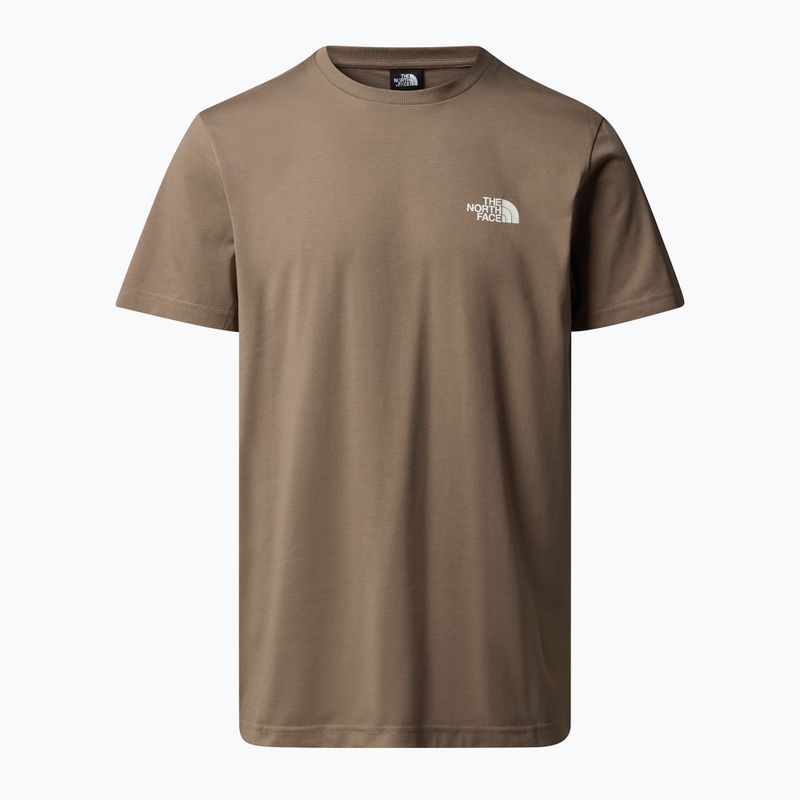 Maglietta da uomo The North Face Simple Dome marrone moka 3