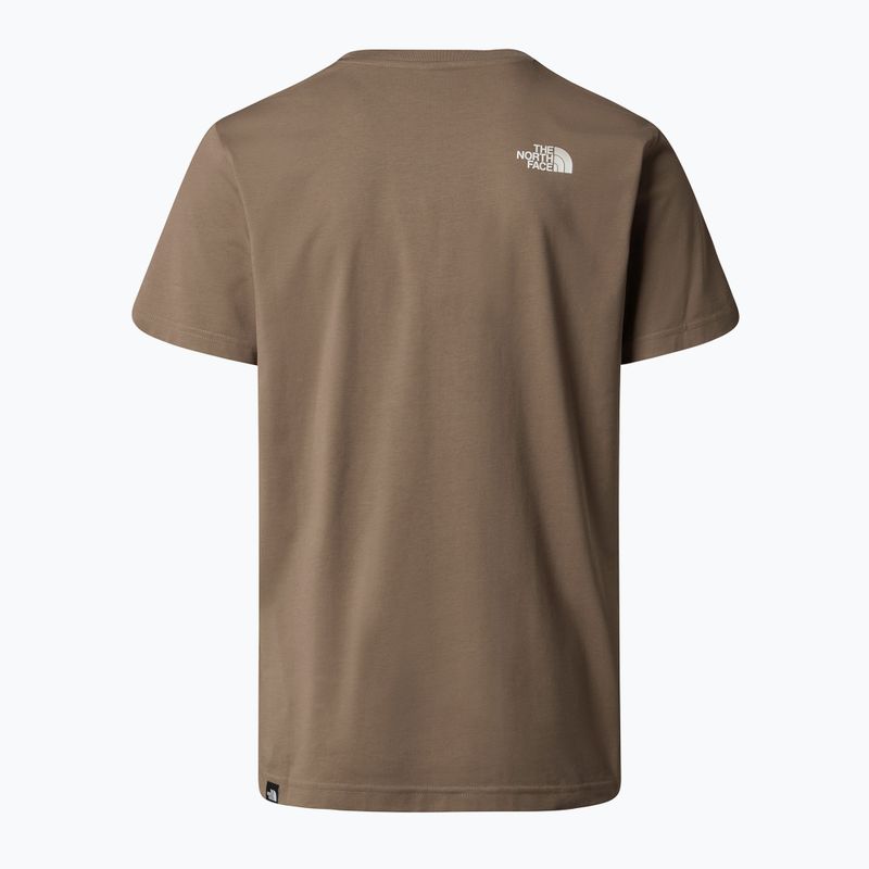 Maglietta da uomo The North Face Simple Dome marrone moka 4