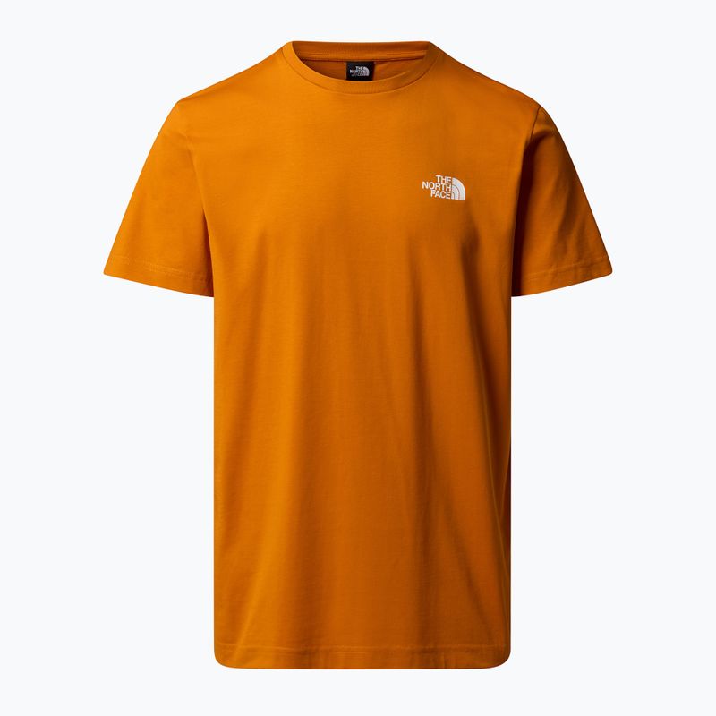 Maglietta da uomo The North Face Simple Dome arancione agata 4