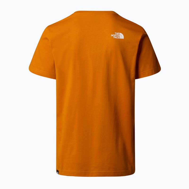 Maglietta da uomo The North Face Simple Dome arancione agata 5