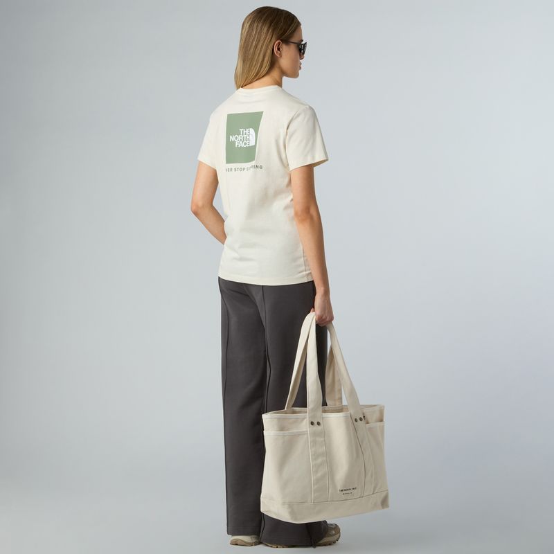 Maglietta The North Face Box Nse Relaxed donna, bianco dune/ardesia muschio 2