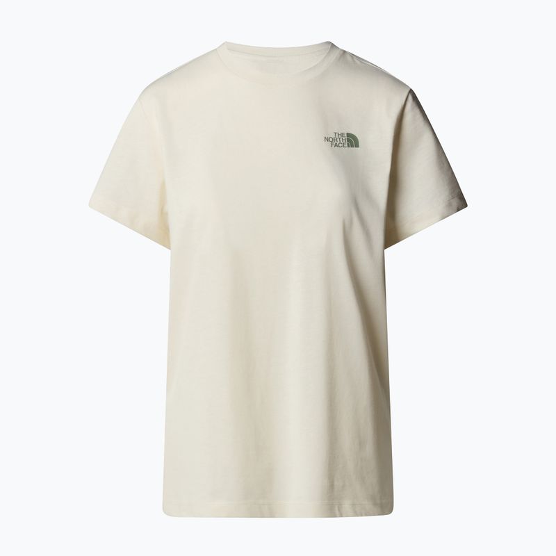 Maglietta The North Face Box Nse Relaxed donna, bianco dune/ardesia muschio 4