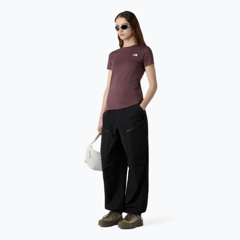 Maglietta The North Face Simple Dome Slim donna quarzo fulvo 2