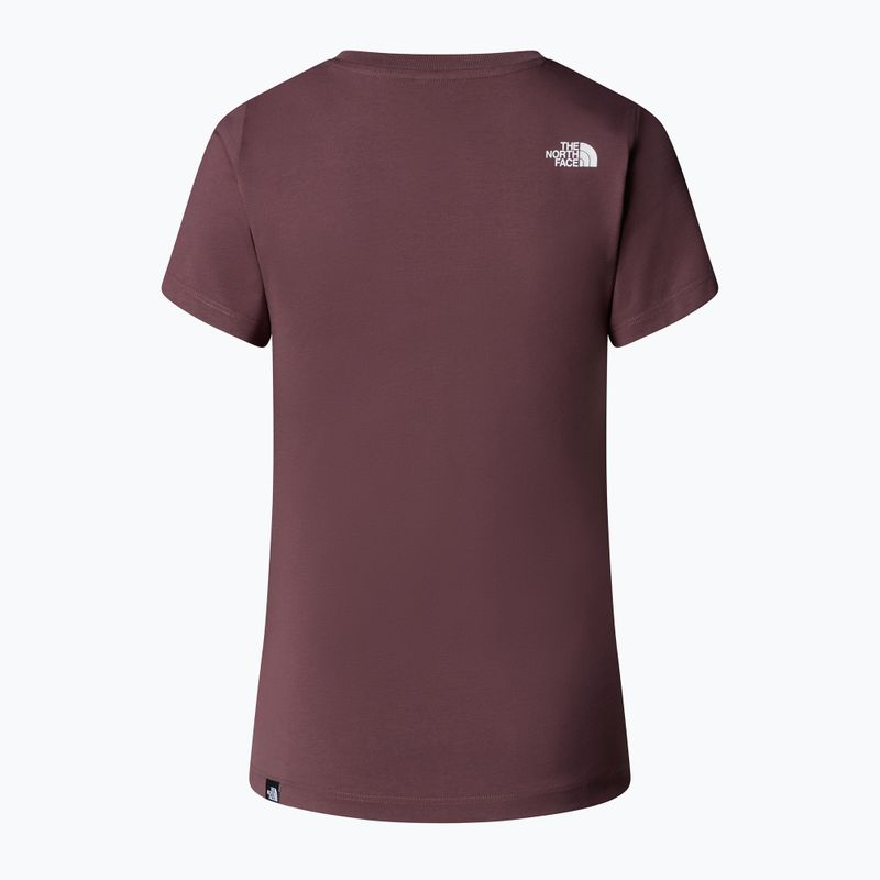 Maglietta The North Face Simple Dome Slim donna quarzo fulvo 5