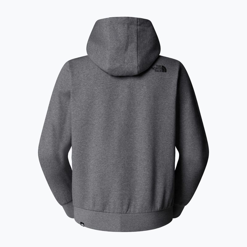 Felpa da uomo The North Face Easy Hoodie grigio erica medio 5