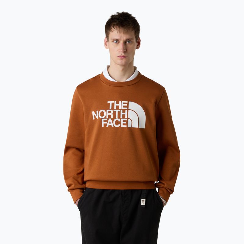 Felpa da uomo The North Face Easy Crew color ambra bruciato