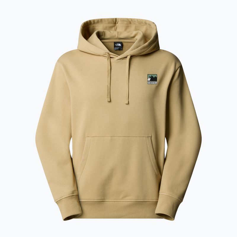 Felpa da uomo The North Face Mountain Logo Relaxed con cappuccio khaki stone 4