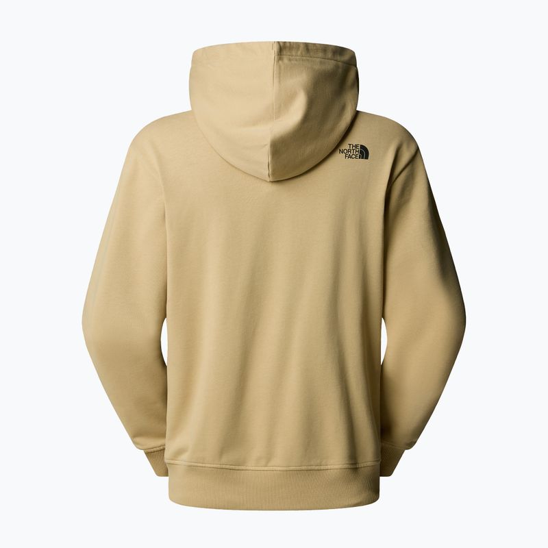 Felpa da uomo The North Face Mountain Logo Relaxed con cappuccio khaki stone 5