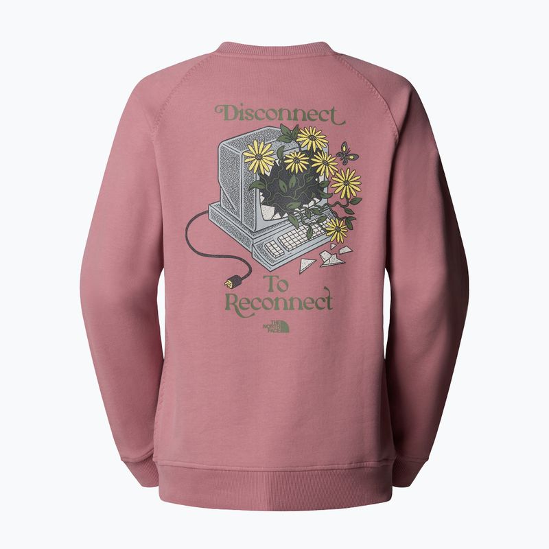 Felpa donna The North Face Connect Relaxed Crew Graphic nostalgia rose 5