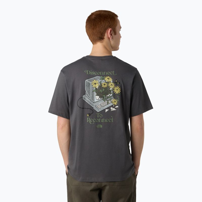 Maglietta The North Face Connected Relaxed da uomo grigio antracite 3