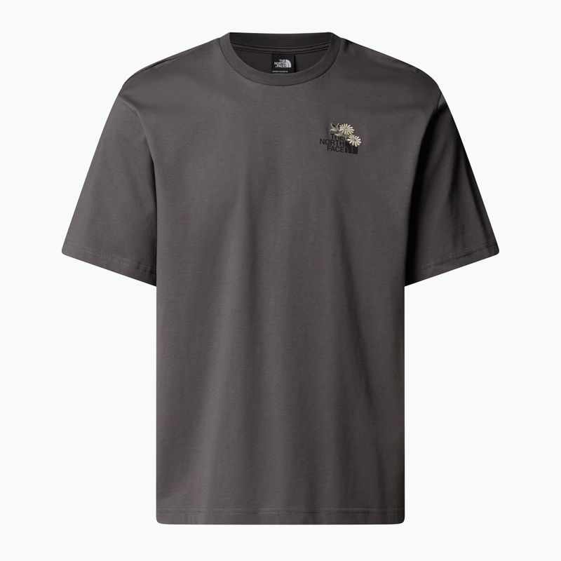 T-shirt da uomo The North Face Flower Dome Relaxed Graphic grigio antracite 4