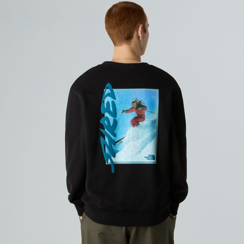 Felpa uomo The North Face NSE Slopes Relaxed Crew Graphite Black 3